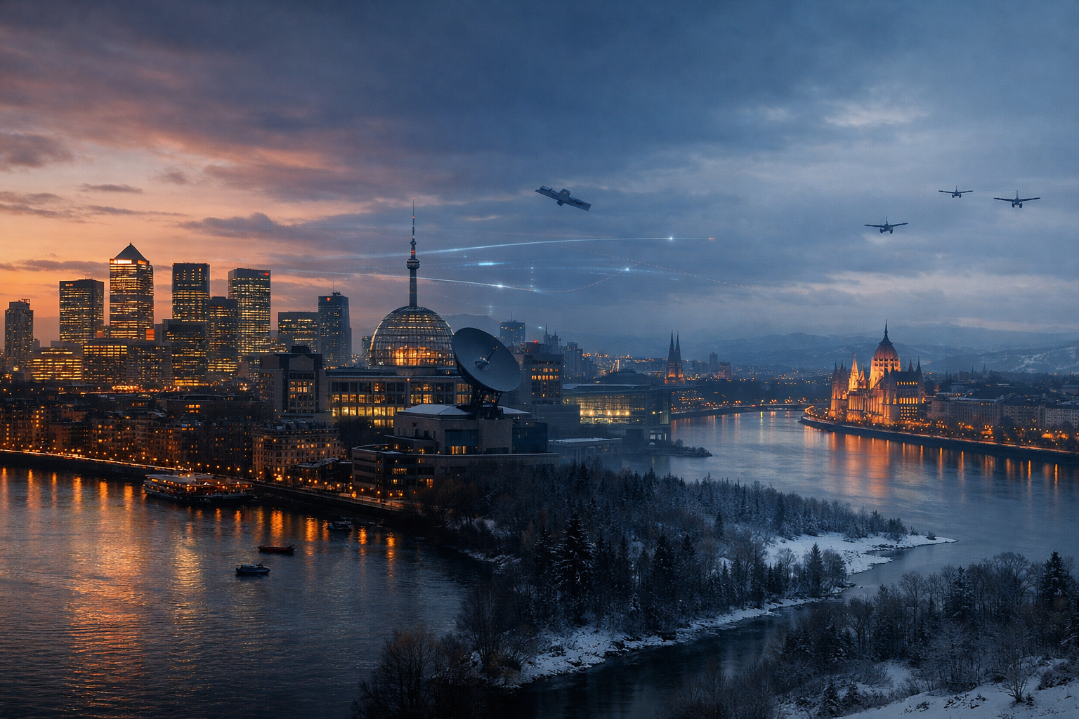 Europe ends 2025 with booming London markets, rising security doubts, Kremlin misinformation claims, and Budapest’s credit downgrade.