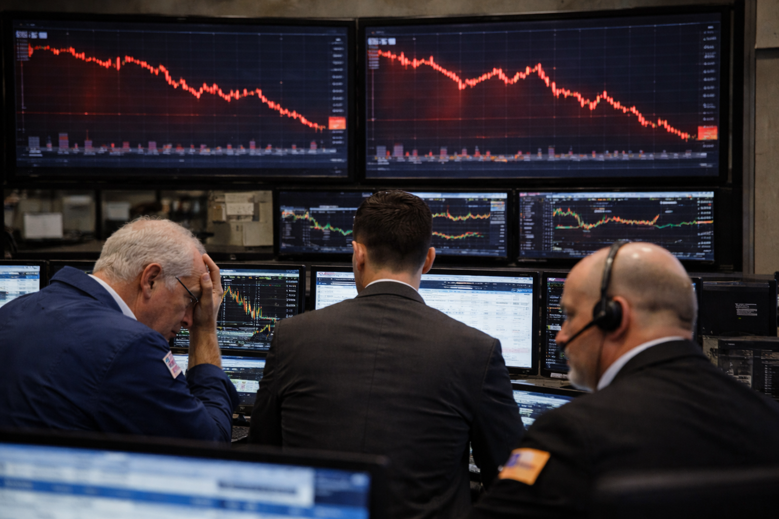 Wall Street slips as tech selloff deepens: S&P 500 -0.4%, Nasdaq -0.6%, Dow -240 pts. Crowded AI trades crack amid risk-off rotation.