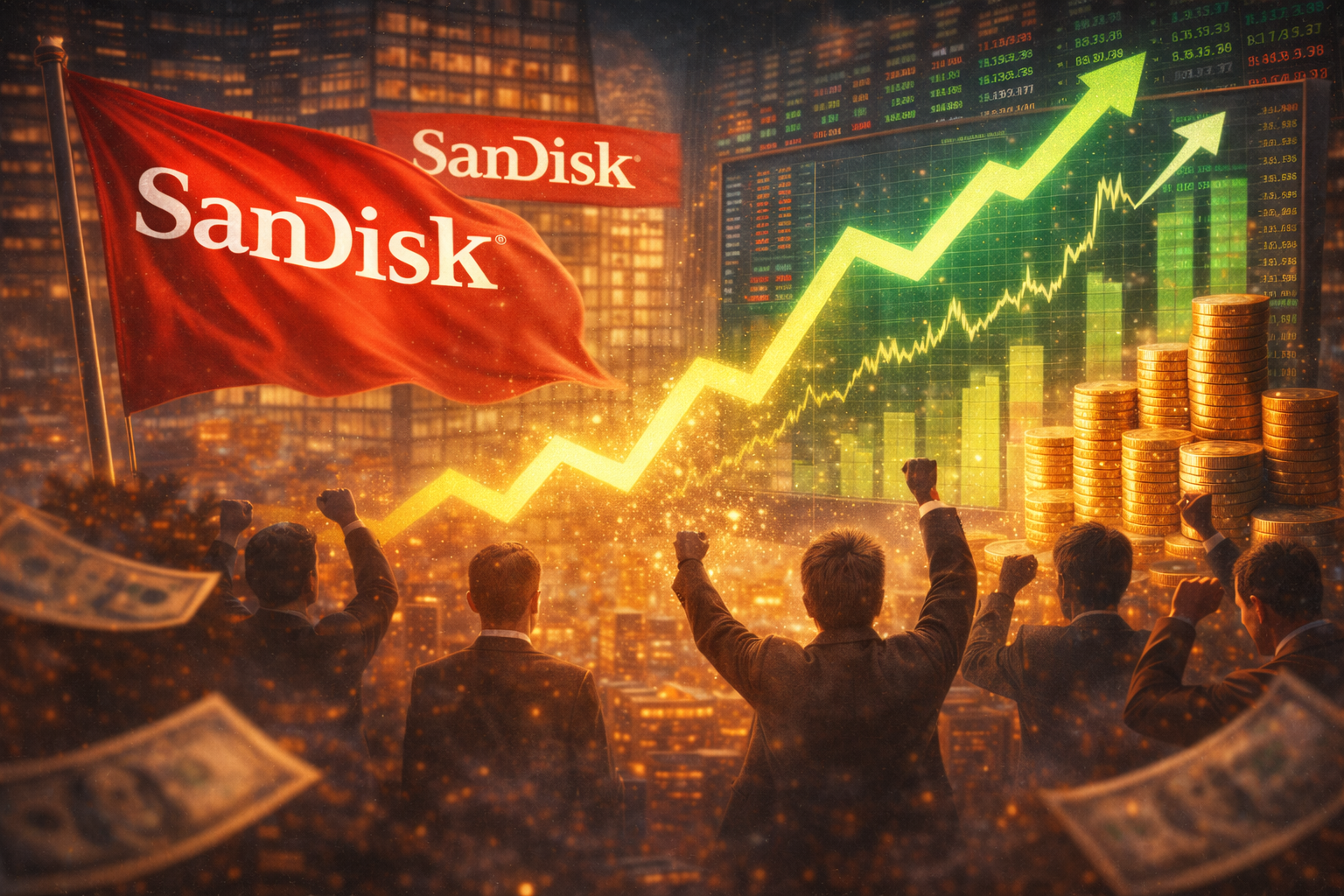 AI generated image for SanDisk stock