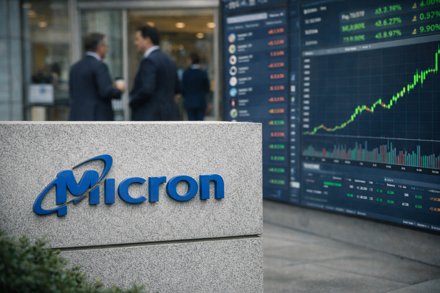 Micron stock slides despite record earnings; analysts still see upside, but 100% gain claims need a closer look.