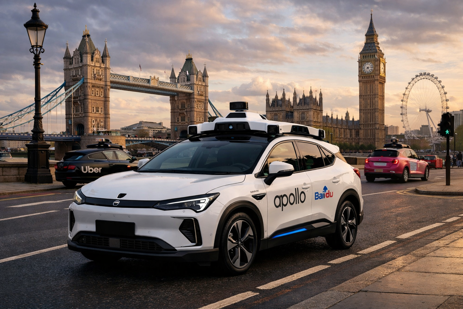 Baidu brings its robotaxi ambitions to London via Uber and Lyft