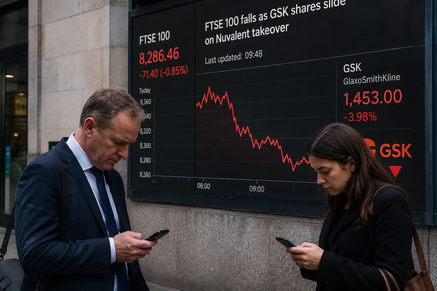 London investors monitor market moves