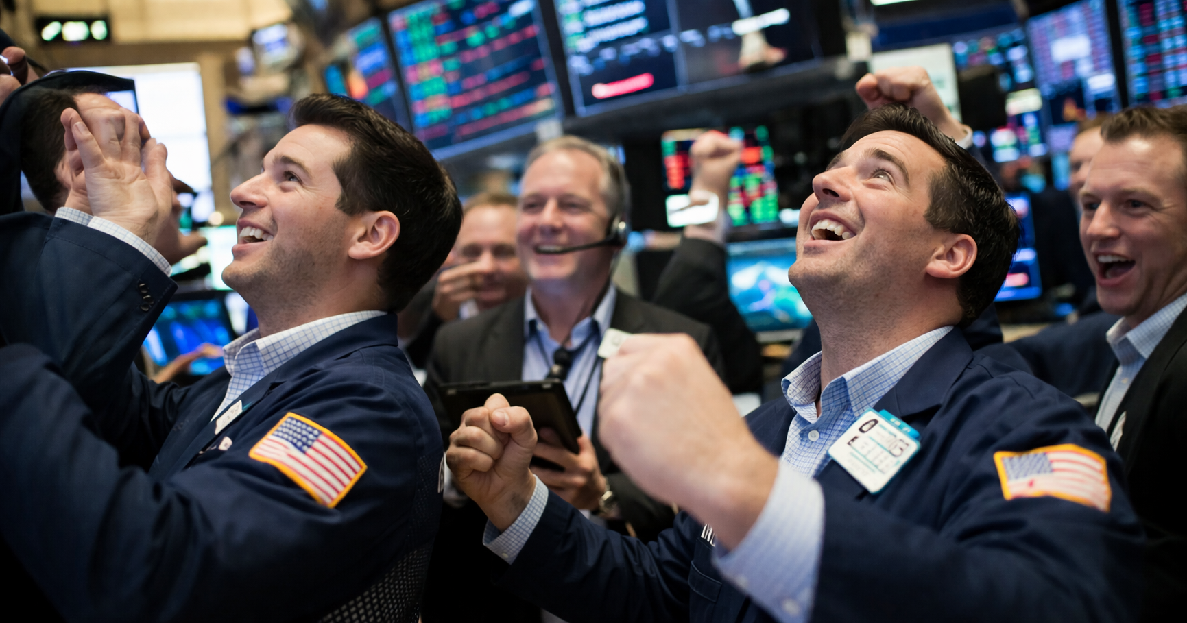 Investors cheering markets going up