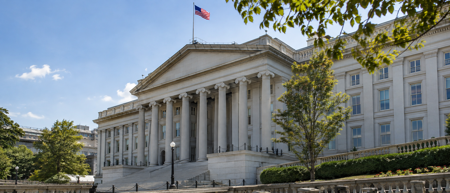 US treasury building