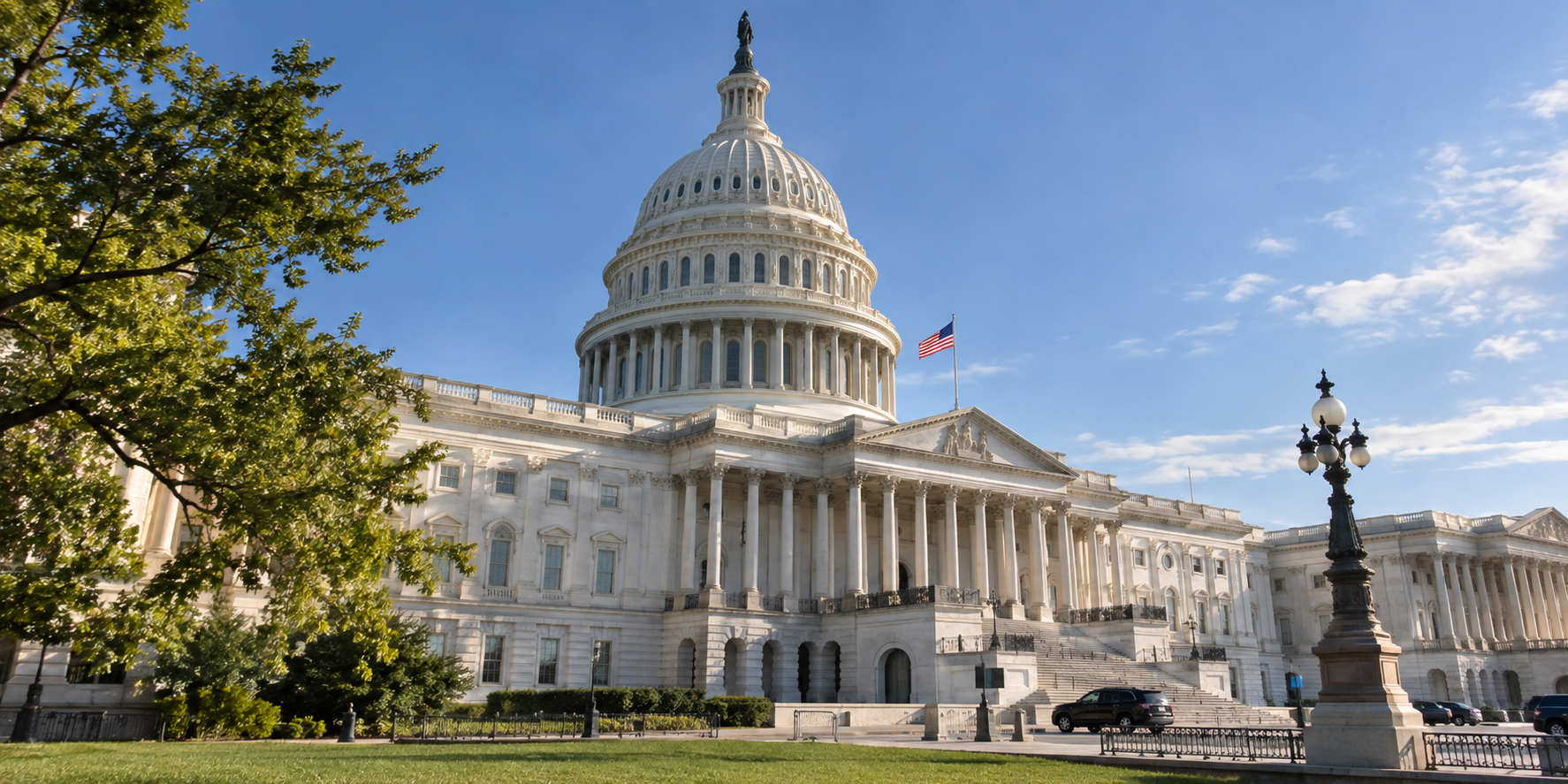 Front of US Capitol building