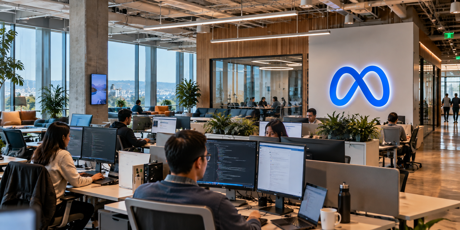 Meta office workspace