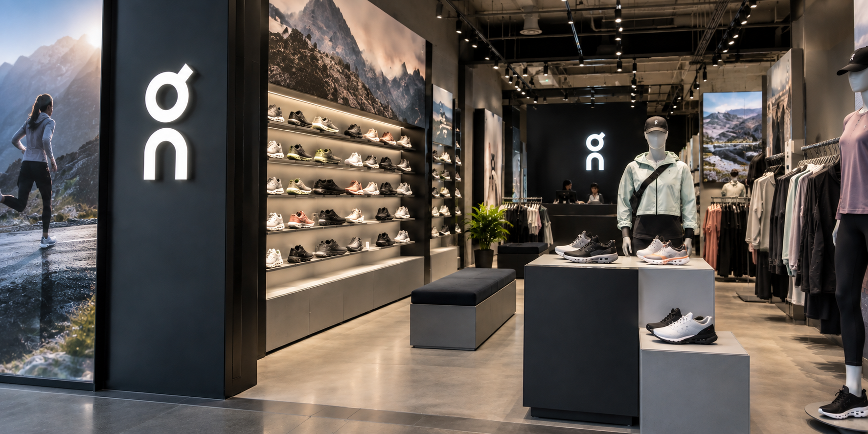 On store showing its products