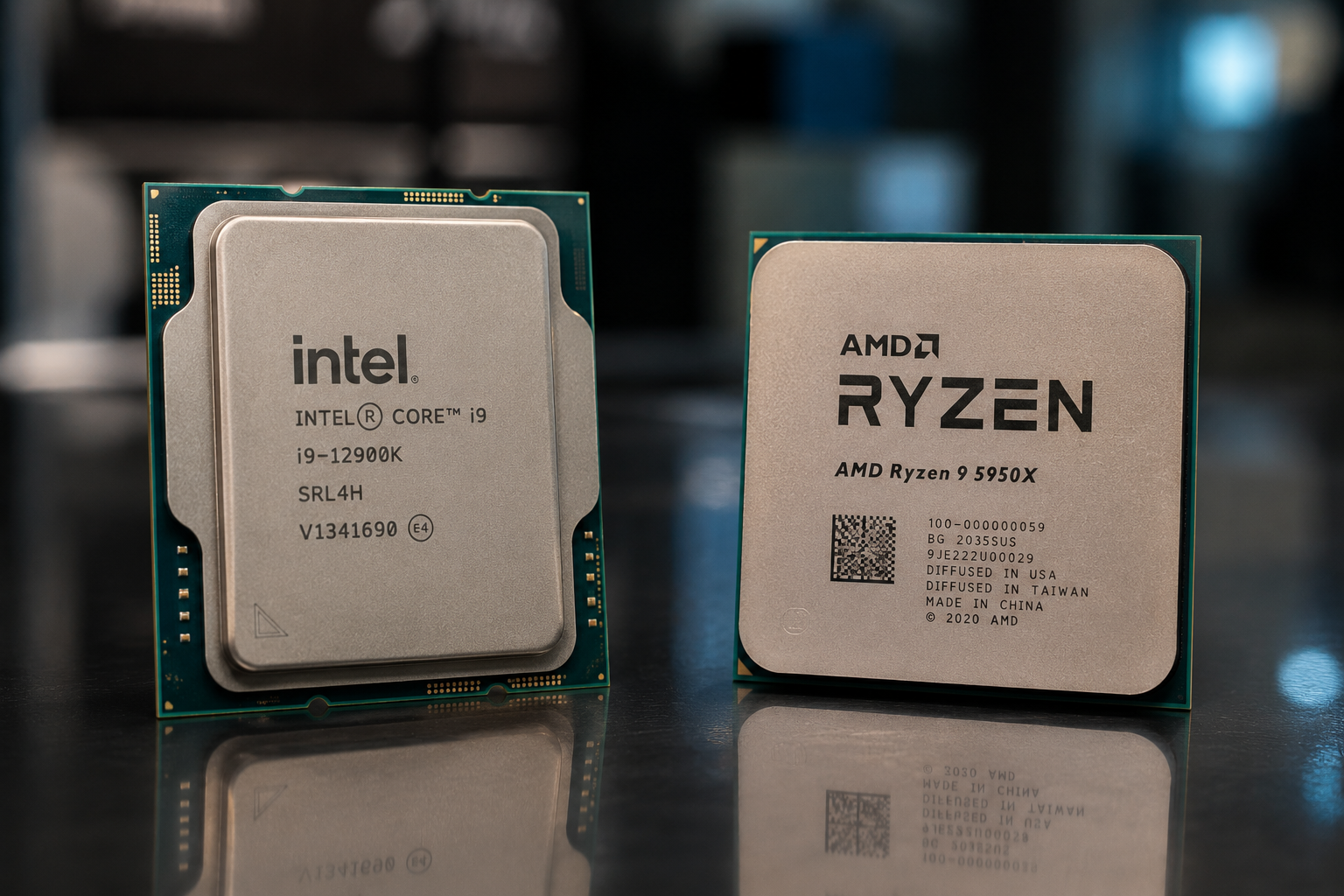 Intel and AMD chips