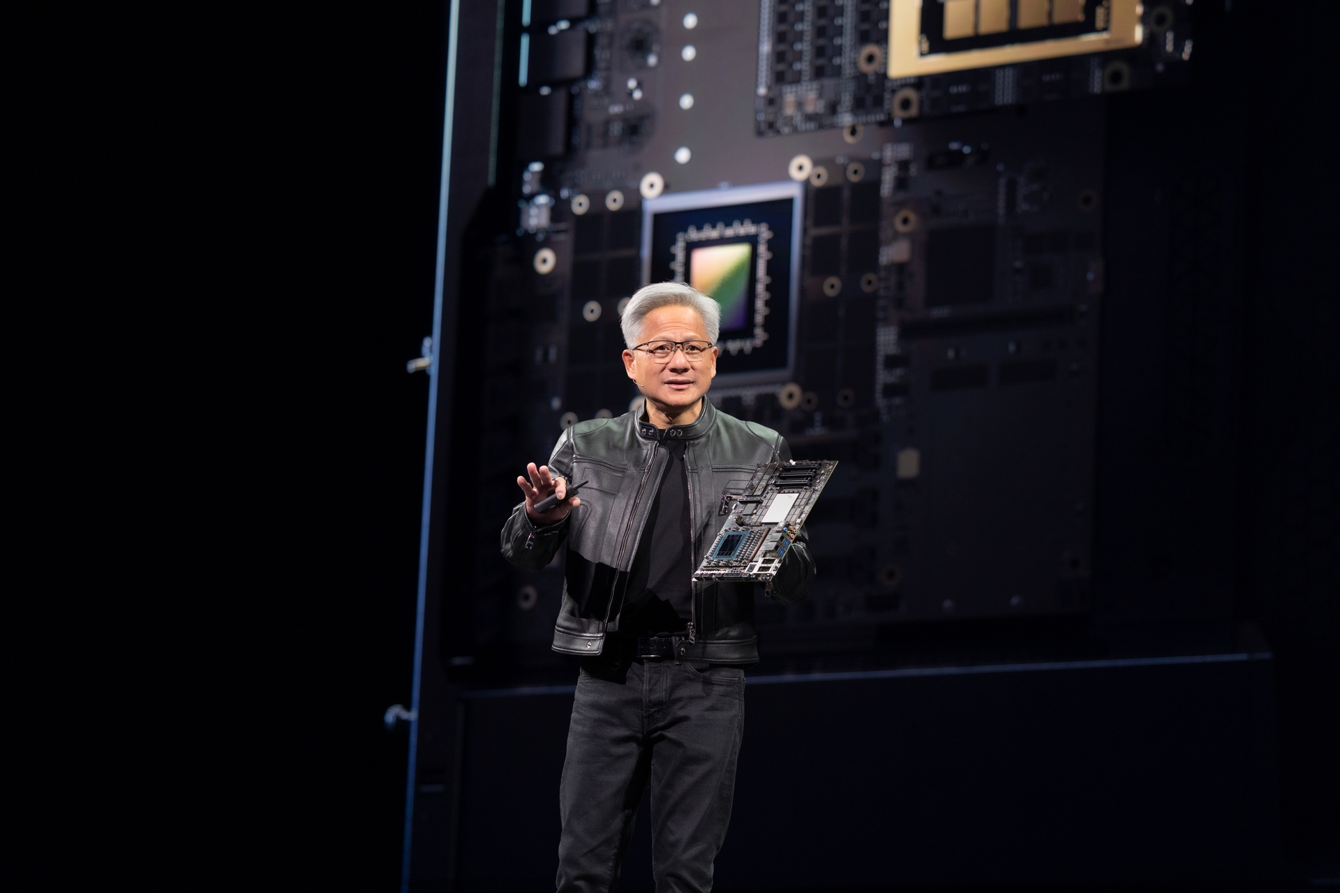 Jensen Huang at an event