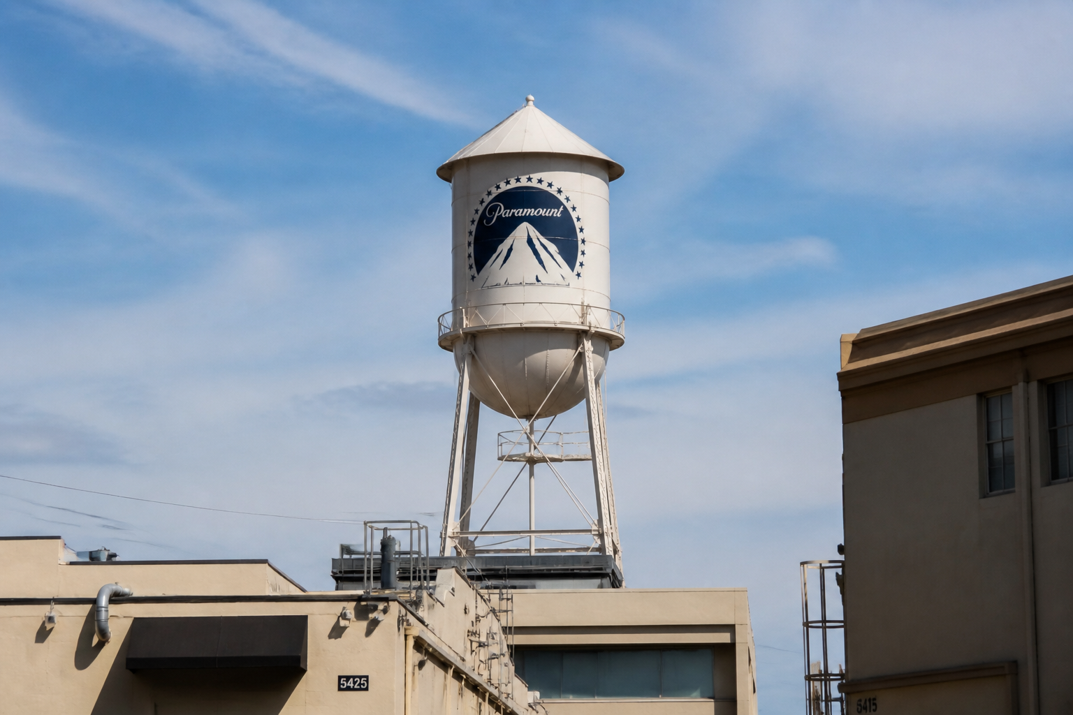 Paramount tower in its studio lot