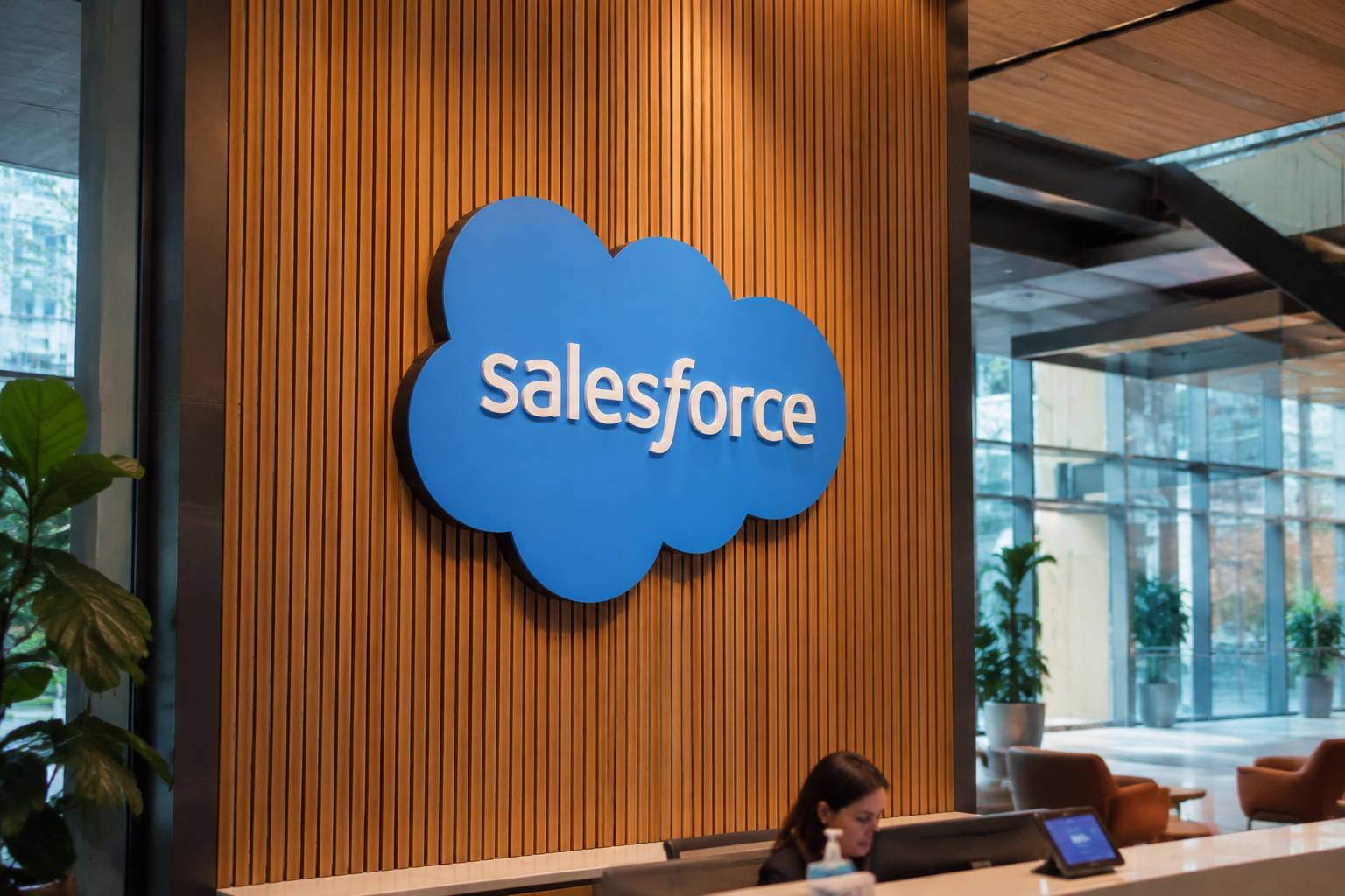 Salesforce office lobby