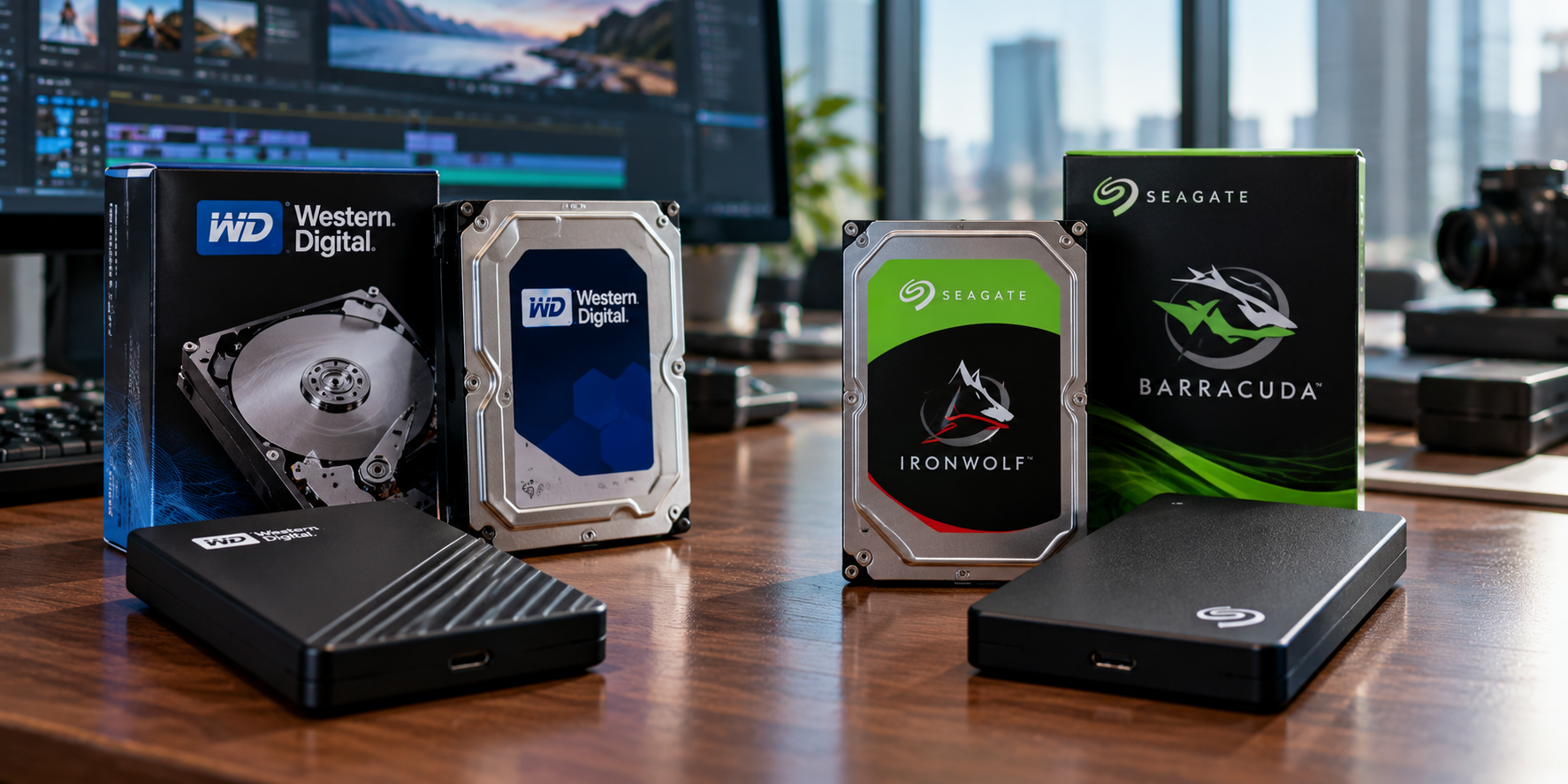 Western Digital and Seagate Storage products