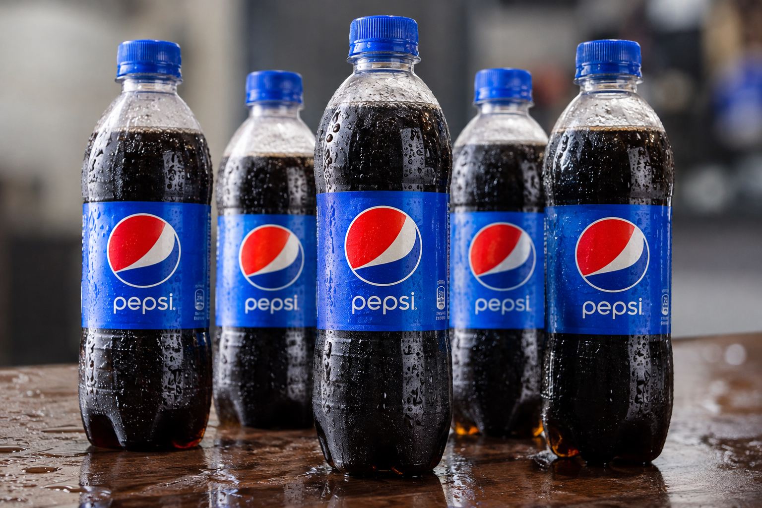 Pepsi drinks in bottles