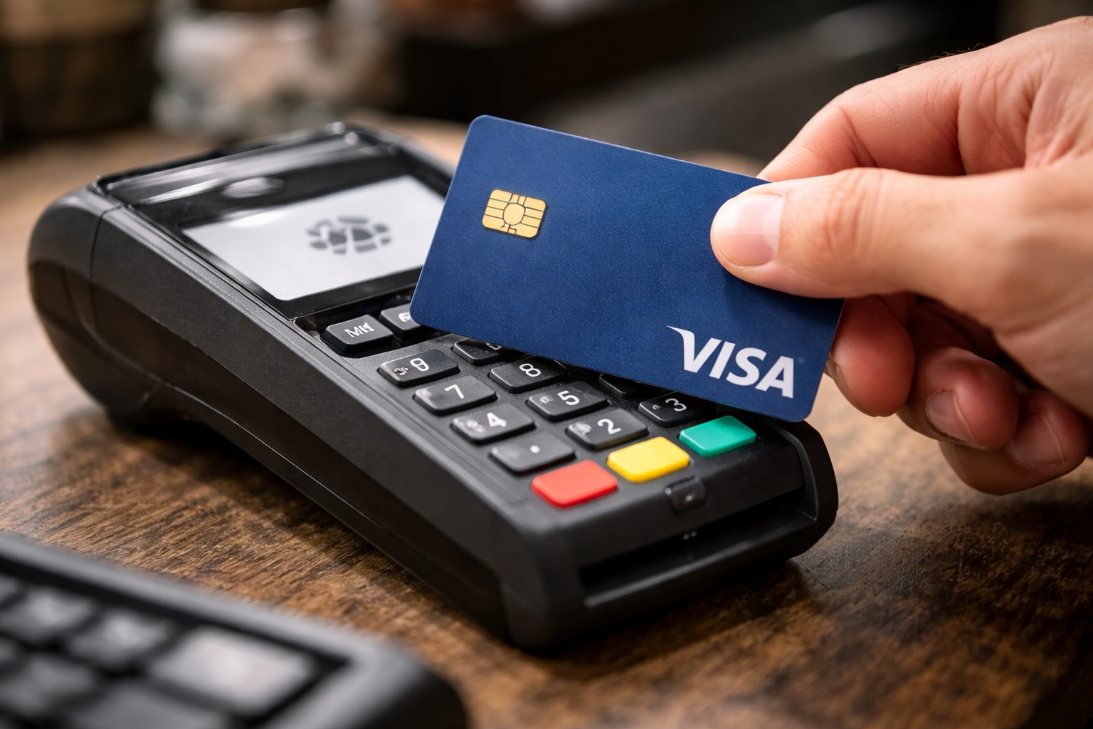 Visa card used for a payment